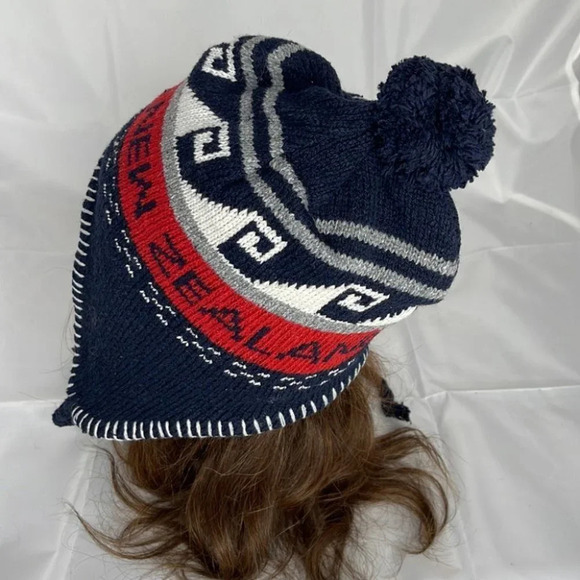 NEW ZEALAND Unisex Pom Beanie Toque Knit Fleece Lined Gorpcore O/S - Picture 4 of 7